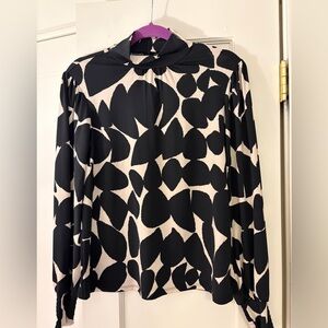 Fun Sanctuary Mock Neck Top-Size Small